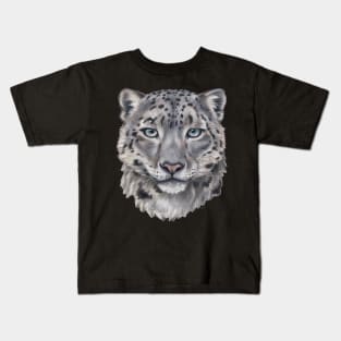 Snow Leopard Kids T-Shirt